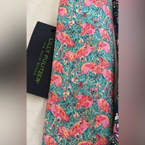 Lilly Pulitzer flamingo tie. New.